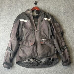 REV'IT! Sand 3 Motorcycle Jacket Mens L Black Armor Adventure Touring FJT228